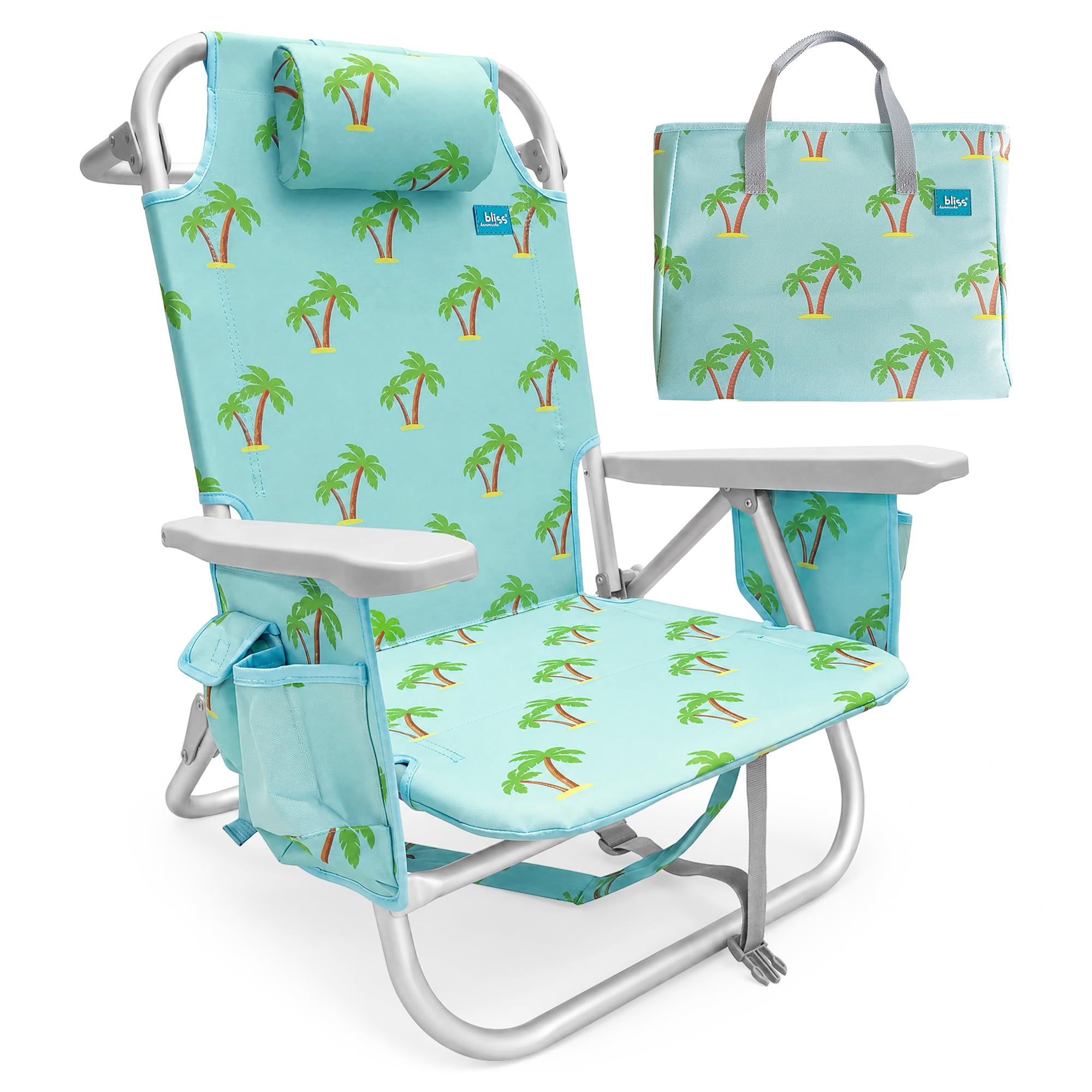 Amazon.com : Bliss Hammocks Folding Beach Chair Recliner with 8
