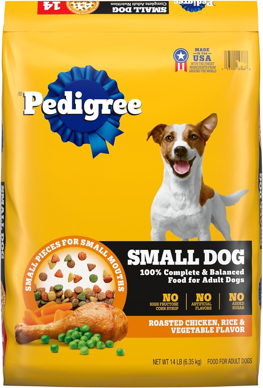 Pedigree Complete Nutrition Adult Small Dog Dry Dog Food, Roasted Chicken, Rice & Vegetable Flavor, 14 lb. Bag Pedigree Complete Nutrition Adult Small Dog Dry Dog Food, Roasted Chicken, Rice & Vegetable Flavor, 14 lb. Bag
