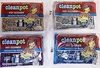 Cleanpot/Clean Pot Cleaner Luster Sponge Especially for Teflon (Package May Vary) Pack (8)