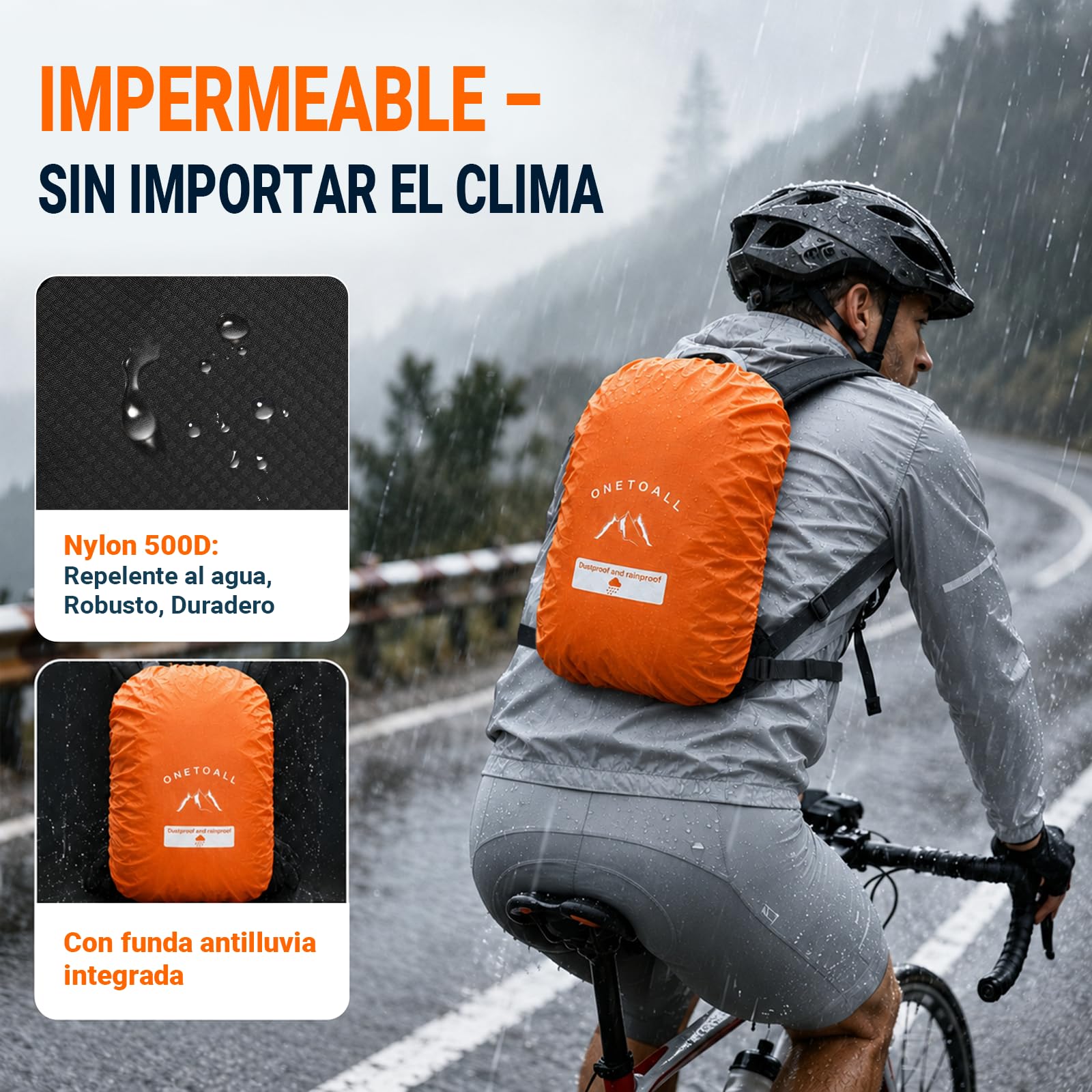 Mochila Senderismo 20L, Mochila Trekking 20 litros, Mochilas Montaña Impermeable Transpirable Hombre Mujer para Excursión|Esqui|Ski|Ciclismo|Viajes|Trayectos Diarios, Ultraligera Solo 510g