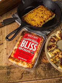 Cheese Bros. Golden Baked Bliss Cheese | Made in Wisconsin | Heat & Eat | Fresh & Crispy | 4 Pack