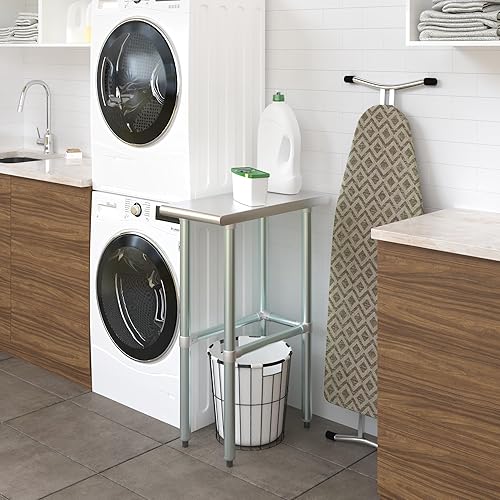 Vista 159 de Mesa de trabajo de acero inoxidable AmGood