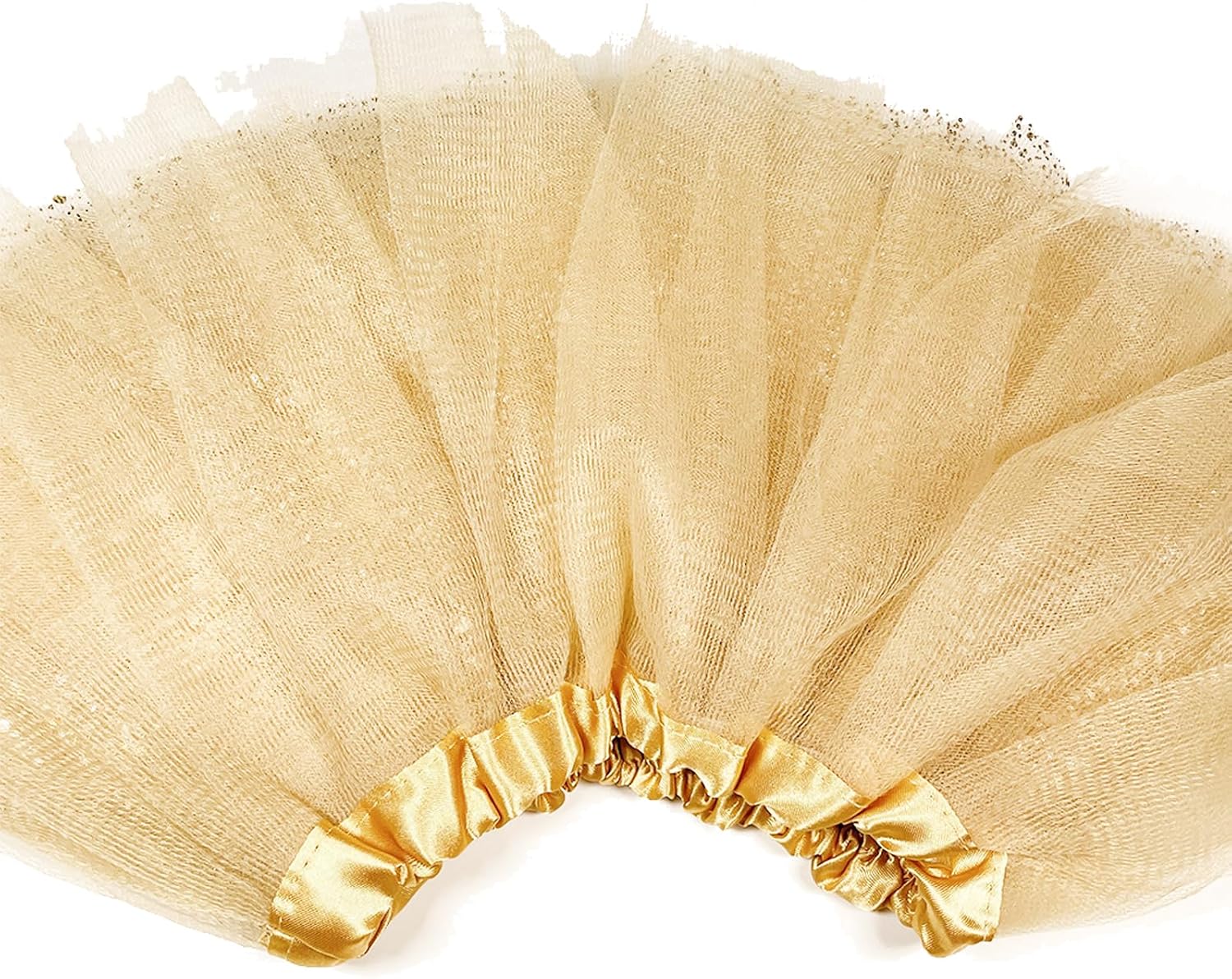 Baby Girls Gold Tutu Skirt, 3 Layer Sparkly Sequin Tulle Tutu for 3-12 Months (One Size), Infant Toddler Birthday Halloween Party Princess Dress Up Outfit Cake Smash Photo Props