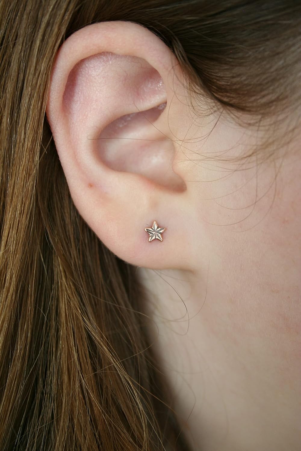 Rustic Western Copper Star Earrings, Stud Earrings, 5mm Stars, Boho Jewelry