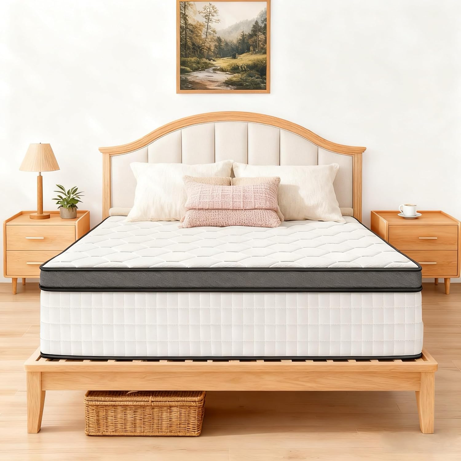Full Size Mattress 12 Inch, Ultra Comfort Memory Foam Hybrid Full Mattresses with Independent Pocket Springs Mattress in a Box Pressure Relief & Supportive, Medium Firm