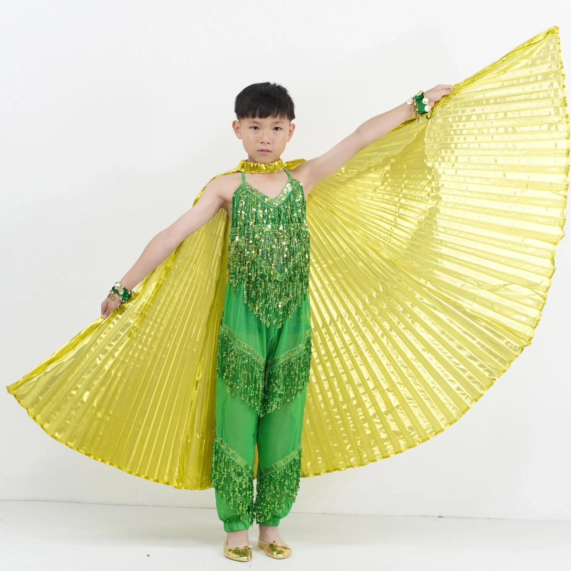 MUNAFIE Ailes d'Halloween pour filles et garçons ailes de fée Isis Ailes costume pour carnaval cosplay party