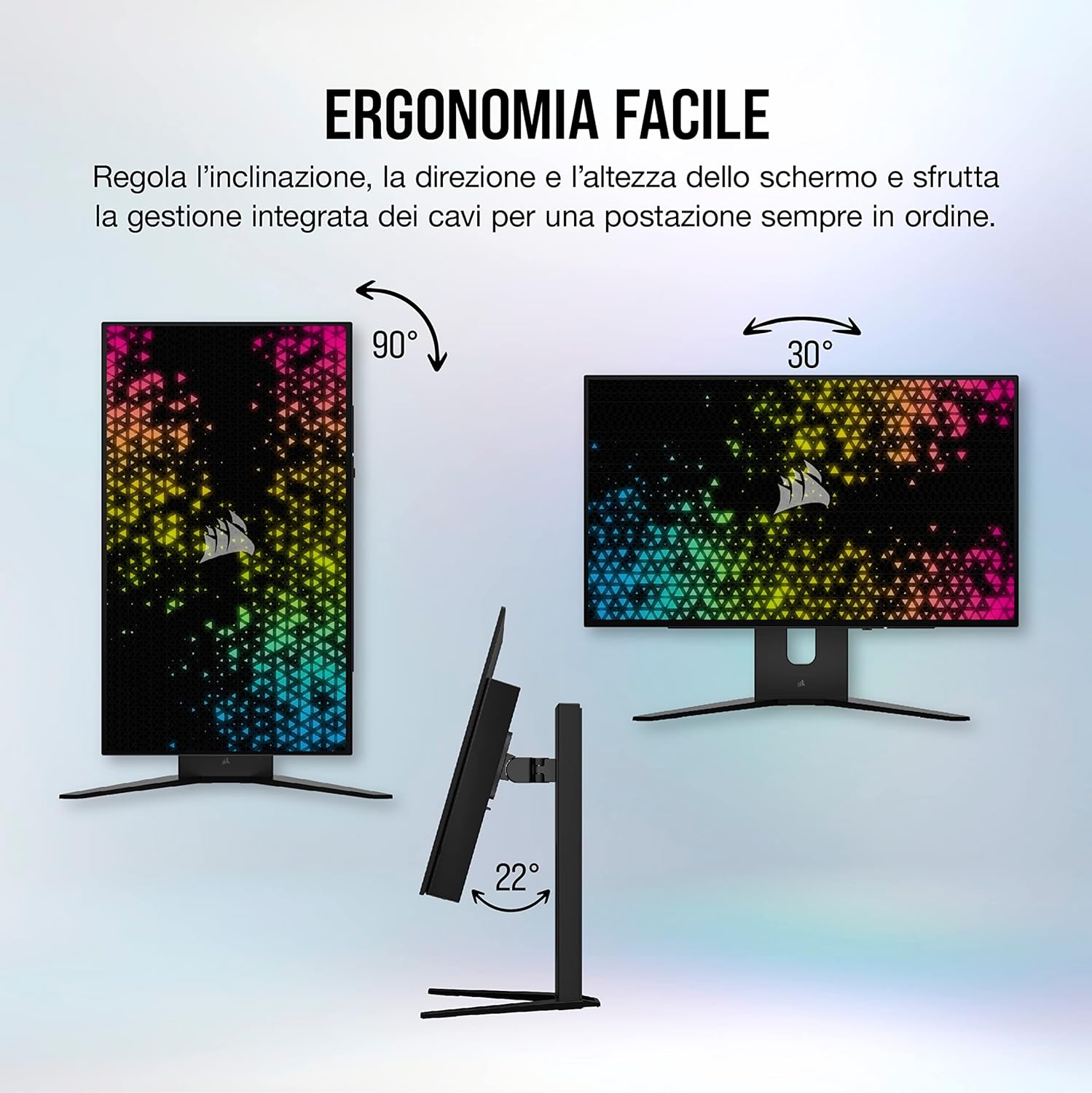 Corsair XENEON 27QHD240 da 27 Pollici OLED Monitor da Gioco - 2560 x 1440, 240Hz, 0.03ms, NVIDIA G-SYNC Compatibile, AMD FreeSync™ Premium, DisplayHDR10, HDMI 2.1, DisplayPort 1.4, USB-C 3.1 - Nero