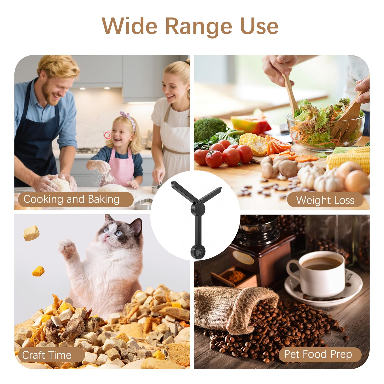 Balance alimentaire portable de voyage pour nourriture, petite balance de cuisine numérique pliable pour nourriture, mini balance de poche pliable en grammes et onces, idéale pour le régime