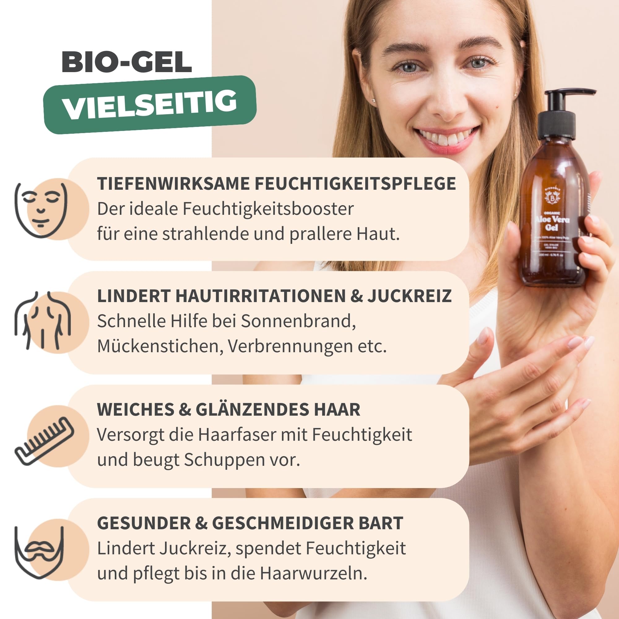 BIONOBLE Bio Aloe Vera Gel mit therischem Lavendell