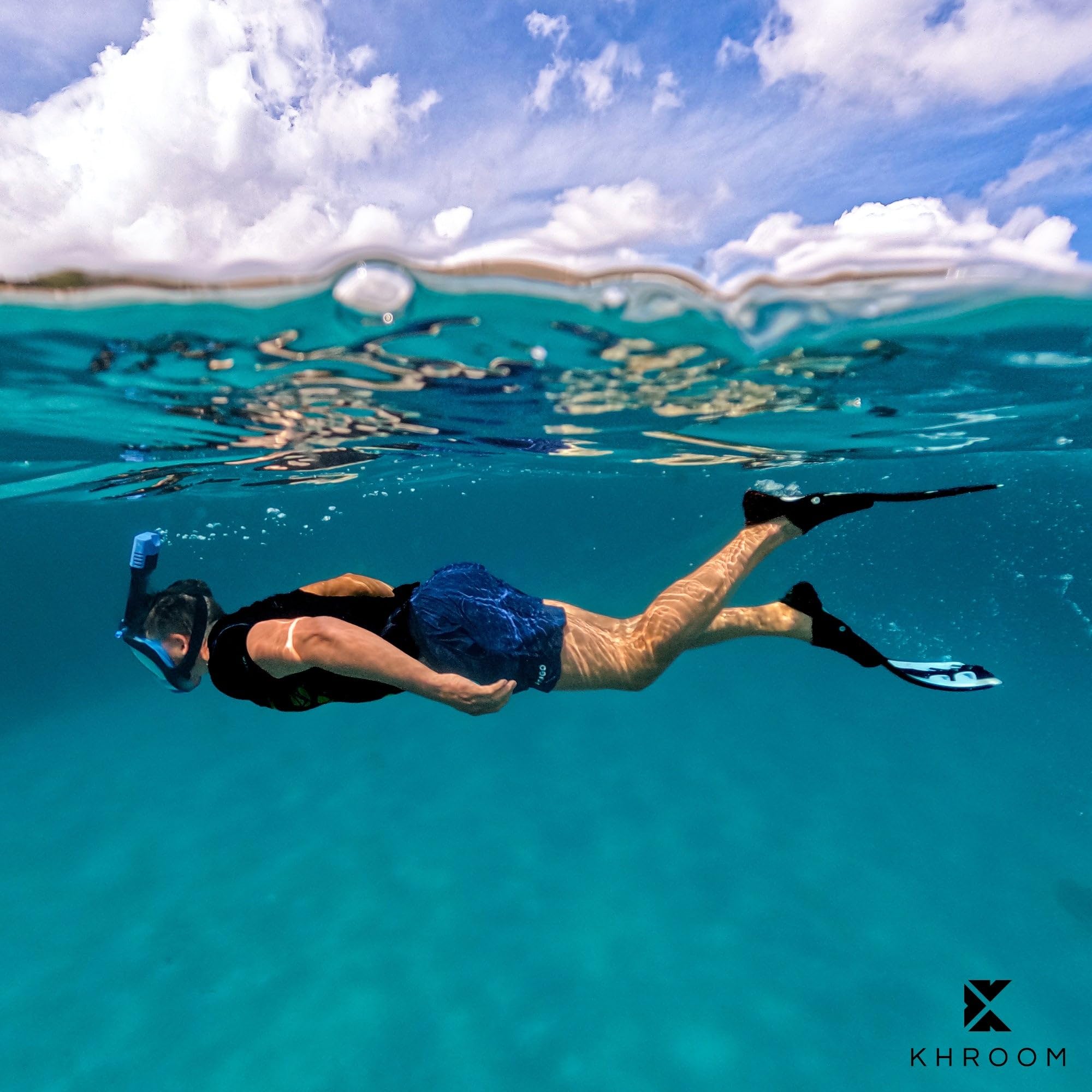 Khroom Aletas de esnórquel para Adultos 36-47 | Producto Premium Fabricado en Italia | Aletas de Buceo para Mujeres y Hombres | Aletas de natación para Adultos para esnórquel