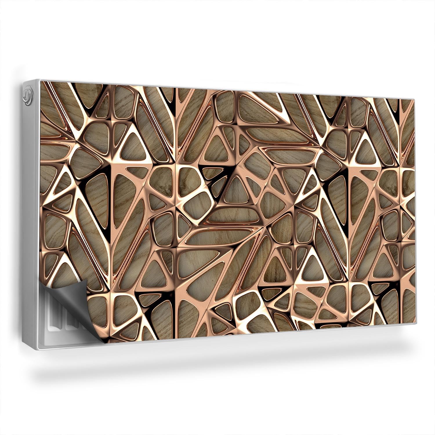 Couverture pour radiateurs design géométrique pour sublimer le décor du salon