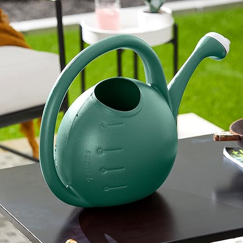 Miniatura 2 de HC Companies RZ.WC2G0B91 - Regadera prémium de 2 galones con roseta, nivel indicador de agua y mango ergonómico (verde)