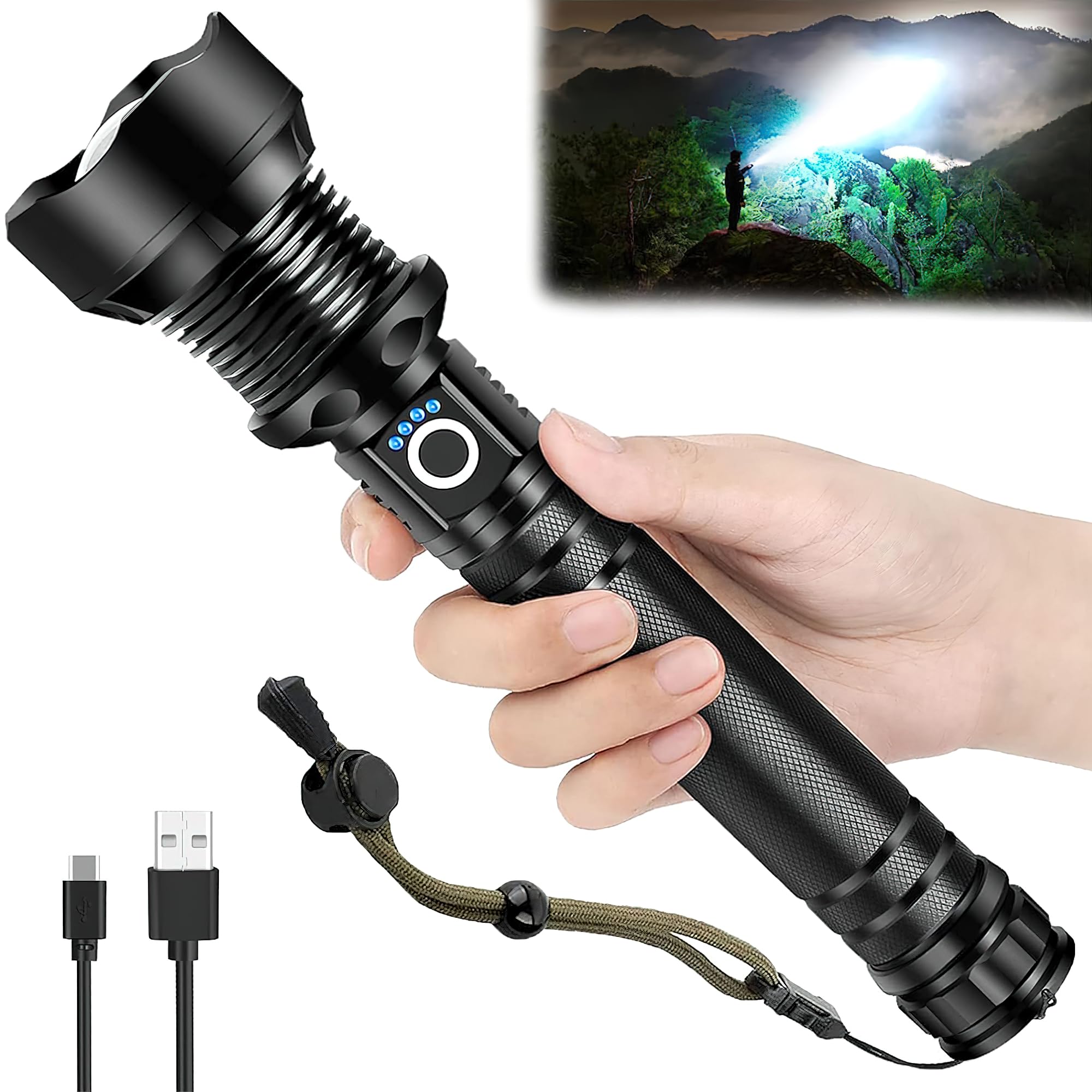 See full amazon price history chart for Pivdo Kisan Portable Heavy Duty Torch Light High Power Long Distance - Waterproof 990000 Lumens LED Flashlight, Rechargeable 6000mAH Battery, Zoomable, Ideal for Emergency, Camping Pivdo Kisan Portable Heavy Duty Torch Light High Power Long Distance - Waterproof 990000 Lumens LED Flashlight, Rechargeable 6000mAH Battery, Zoomable, Ideal for Emergency, Camping (B0DHS6WGJX) Amazon Price History, Amazon Price Tracker