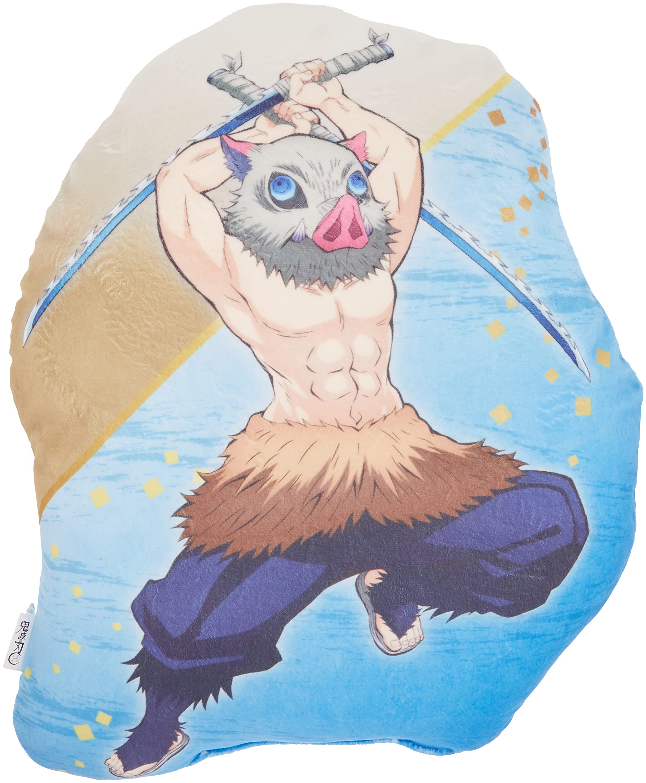 Amazon.co.jp: 興和 鬼滅の刃ダイカットクッション 嘴平伊之助