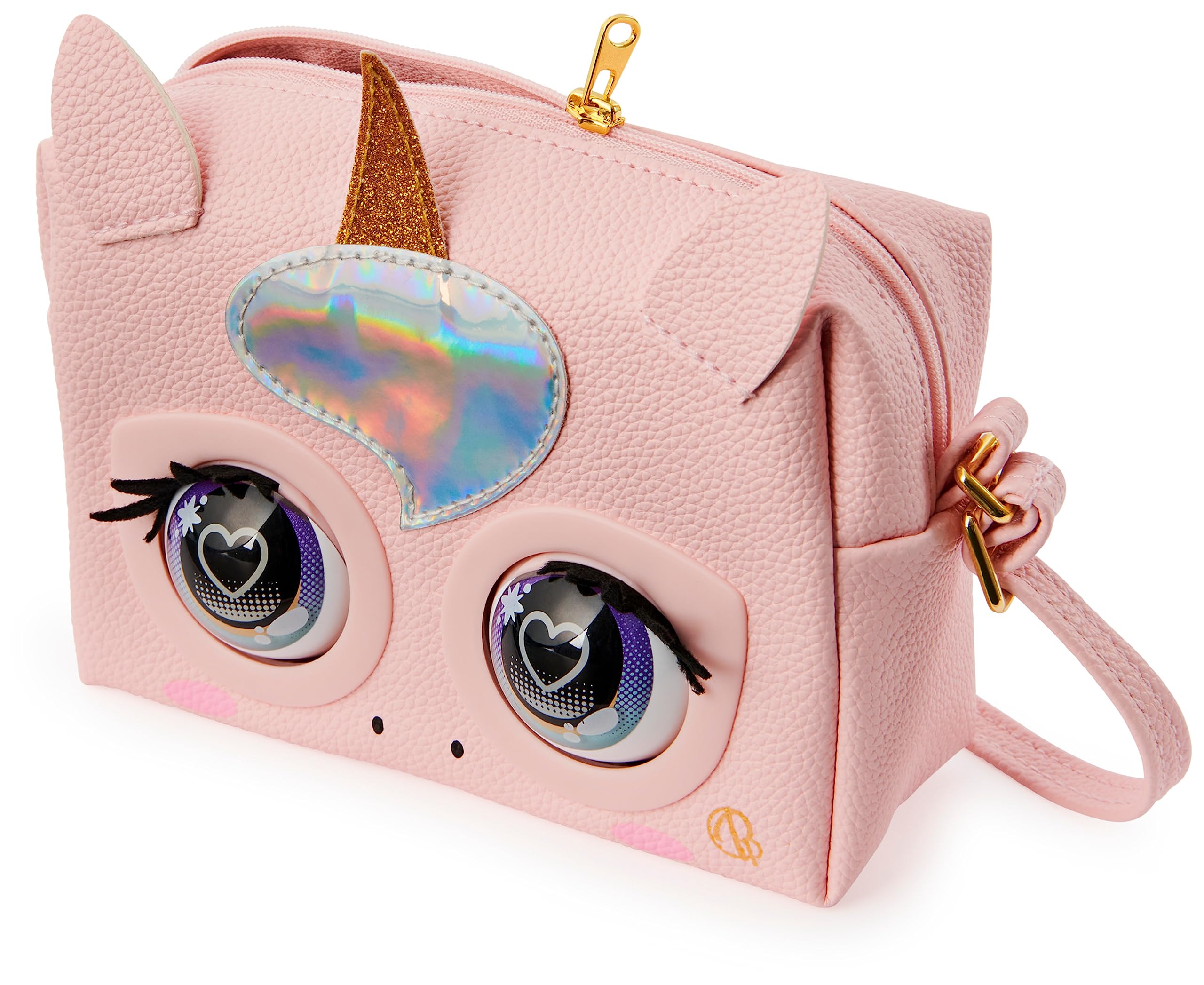 PURSE PETS - BOLSO MASCOTA INTERACTIVA - GLAMICORN UNICORN - Bolso niña y Mascota Interactiva Unicornio Glamicorn con más de 25 Sonidos y Reacciones - 6064255 - 6062241 Juguetes niña 5 años +