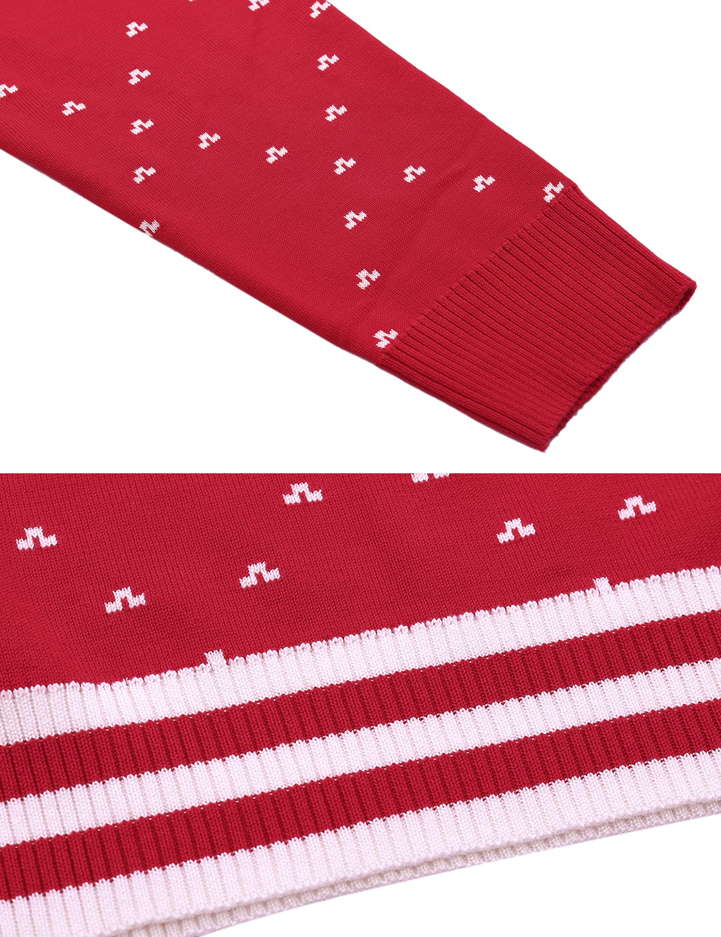Litherday Pull de Noël Famille Unisexe Sweater Tricot à Col Rond avec Renne Flocon de Neige Arbre de Noël Imprimé Pull Manche Longue Hiver Sweat-Shirt Festif Joyeux Christmas