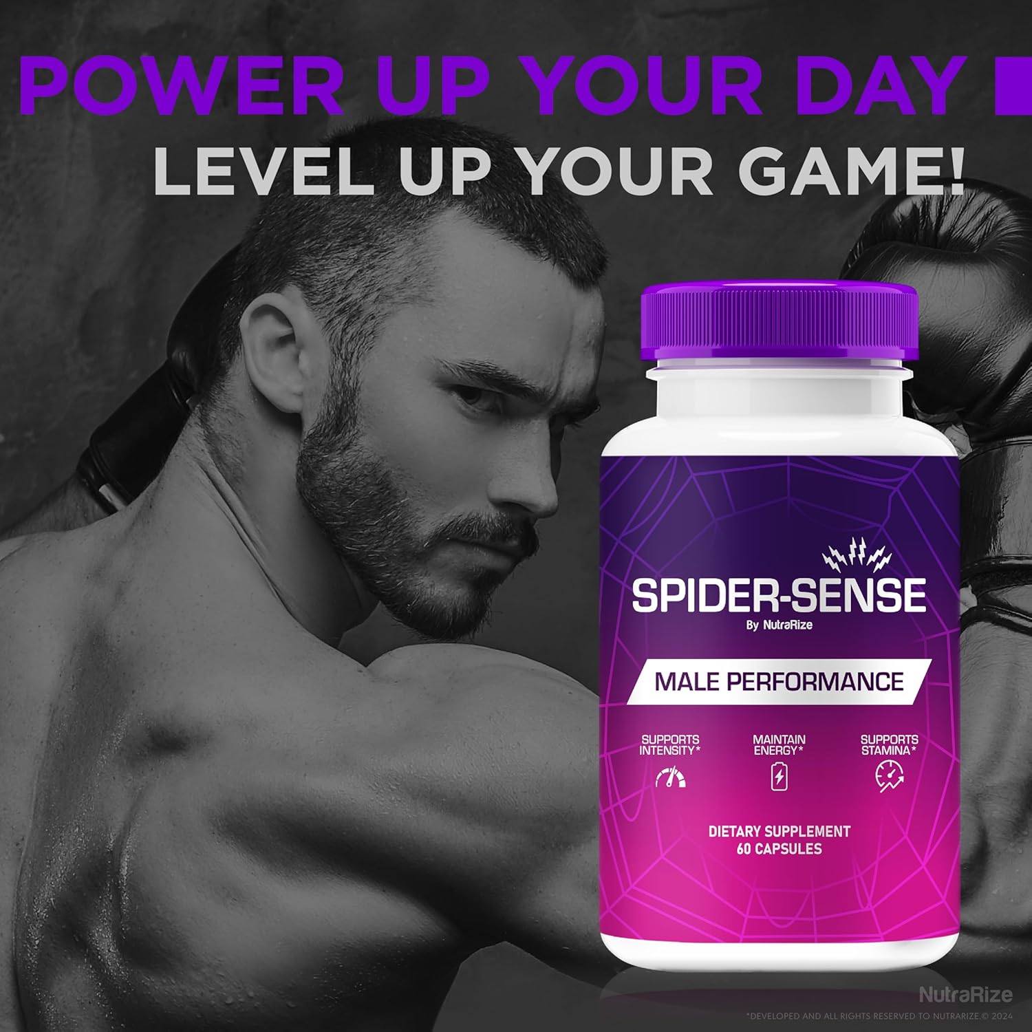 NutraRize (3 Pack) Spider-Sense Pills, Official Spider Sense for Men with Premium Ingredients to Help Fuel Energy, Stamina & Confidence, Natural SpiderSense Male Formula Review (180 Capsules)