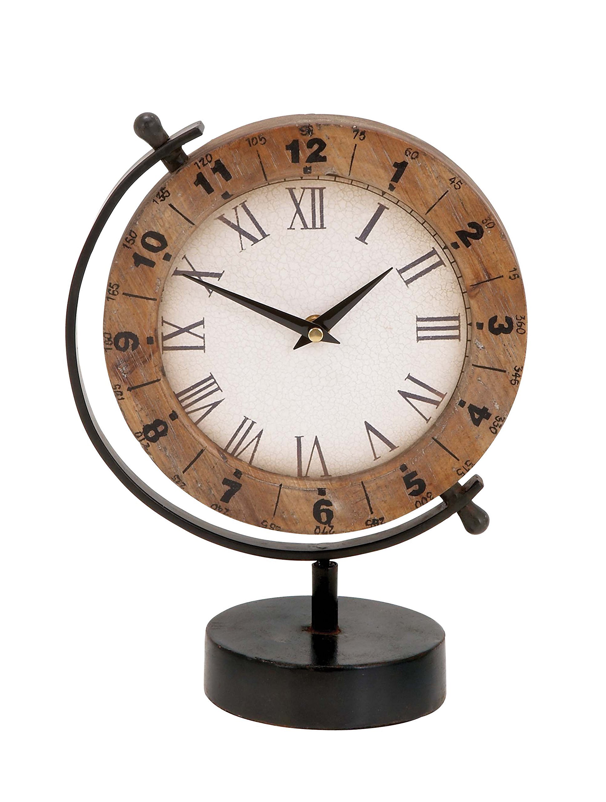 Reloj de mesa de metal para decorar salones modernos y recibidores elegantes