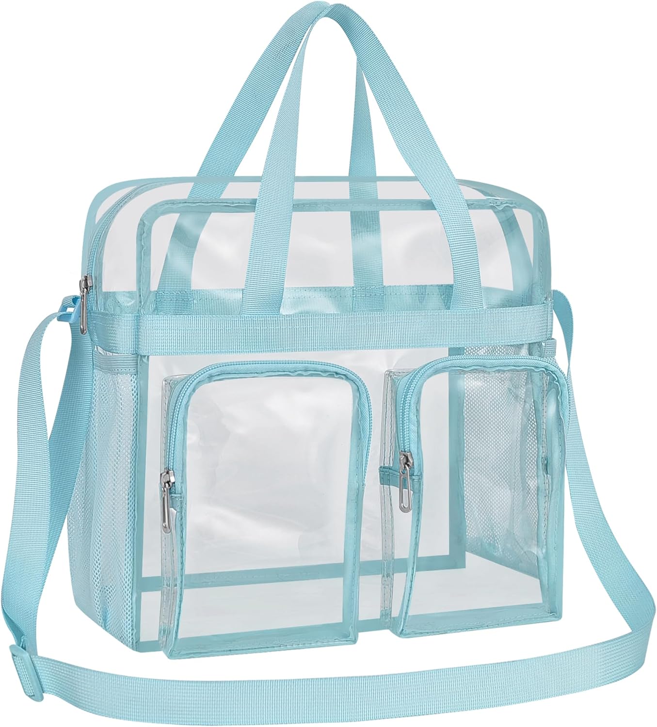 Oraben Clear Tote Bag Clear Bag Stadium Approved 12x6x12 Stadium Bag for Work, Sports Games,Gym