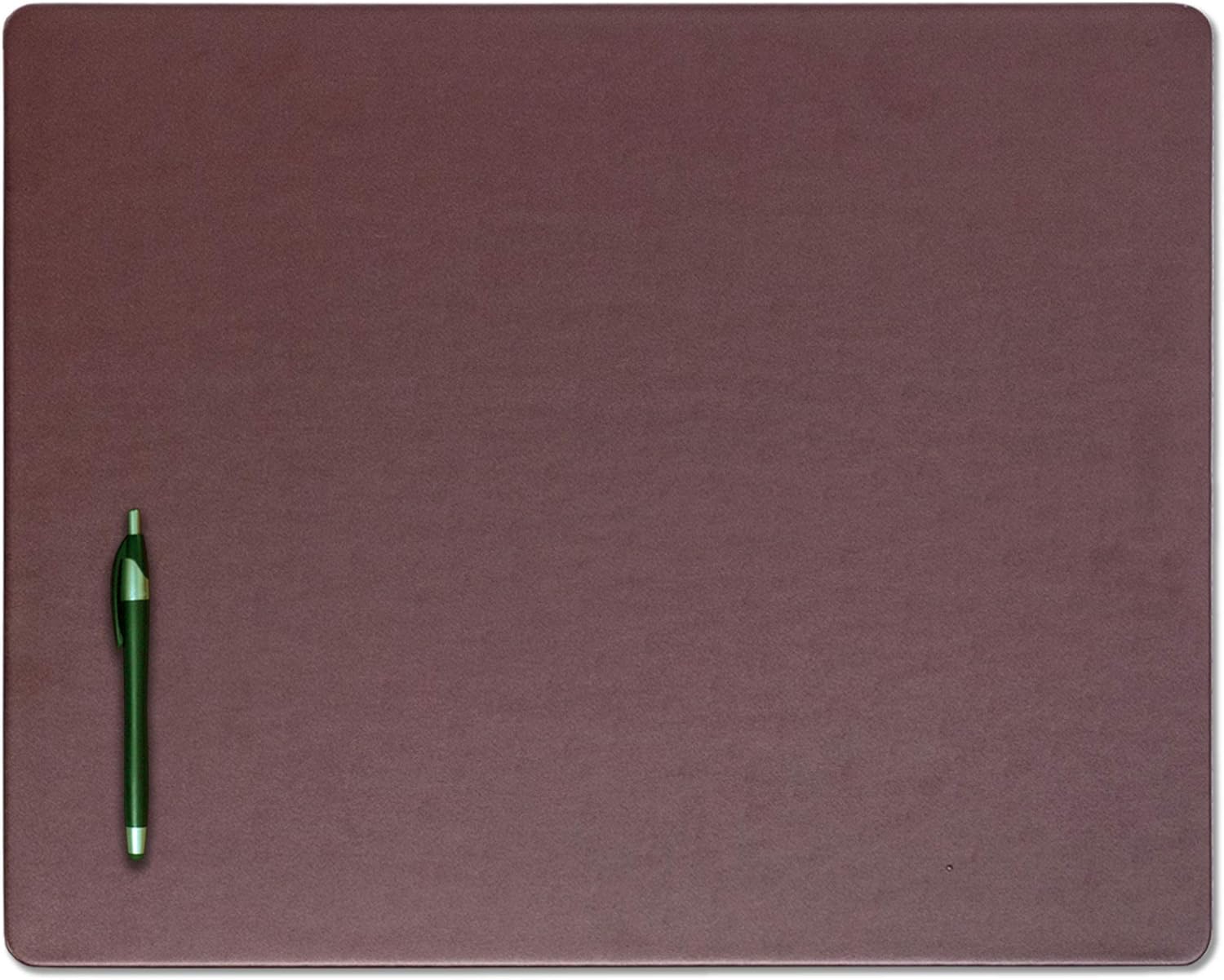 Dacasso Chocolate Brown Leatherette Conference Table Pad, 20" X 16"