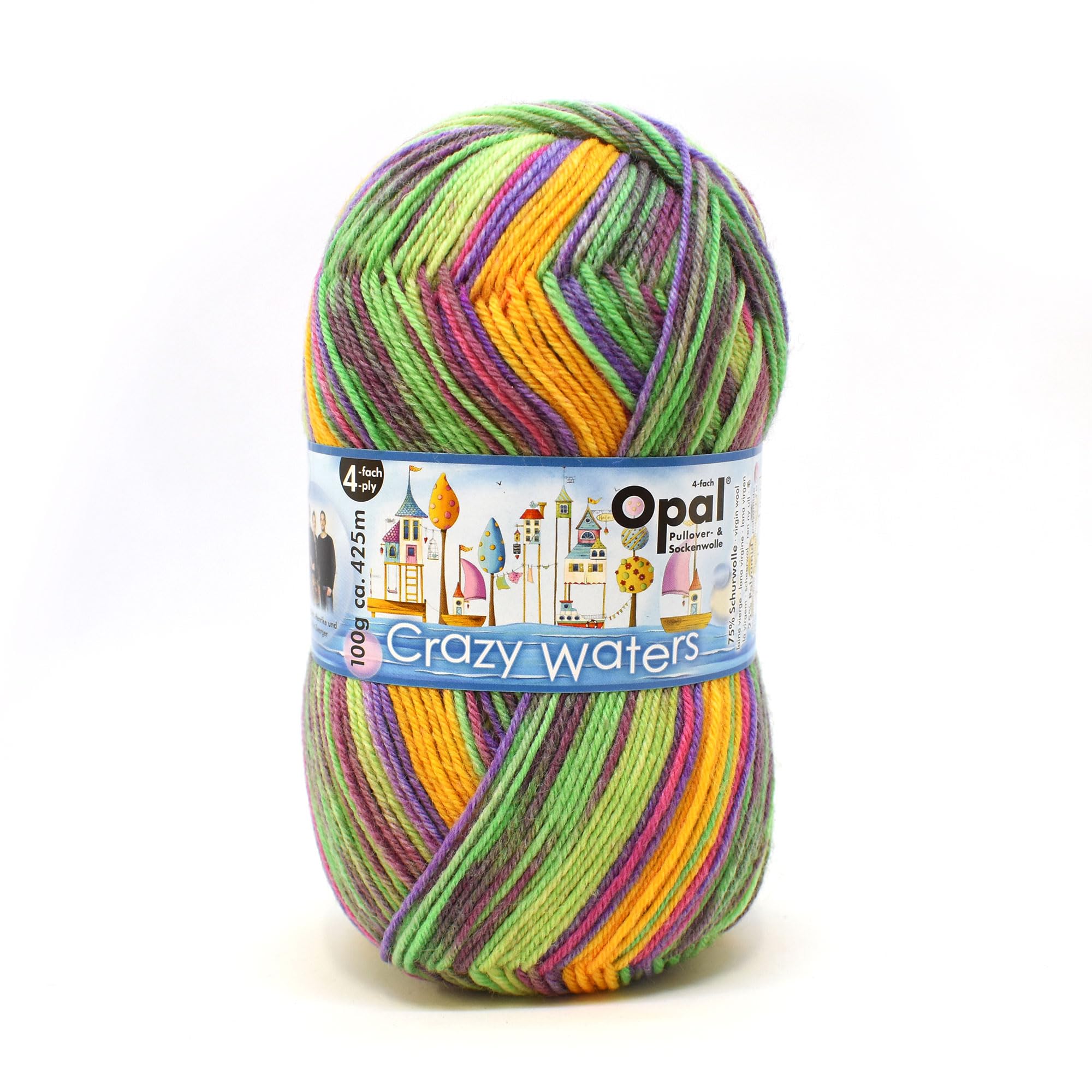 Opal - Opal Crazy Waters 11313 4-Ply Durable Sock Yarn - 1x100g