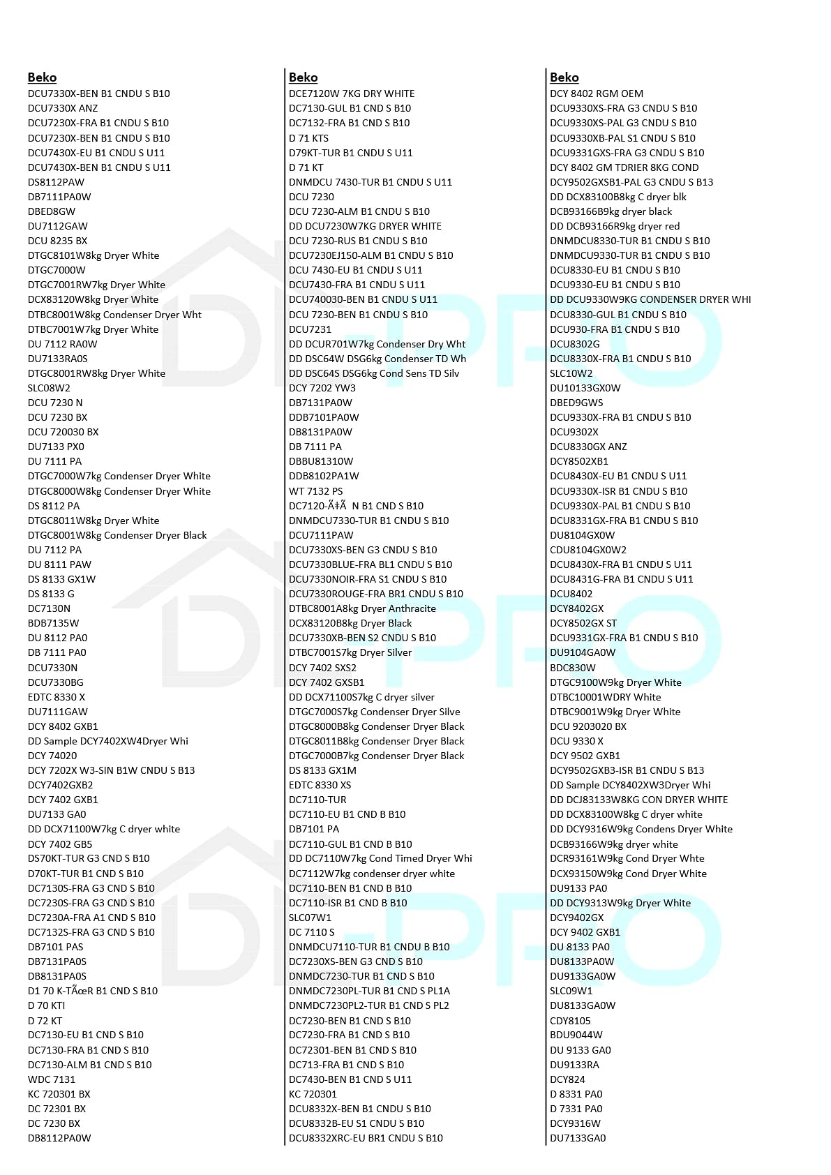 DL-pro Pasek klinowy wielorowkowy 285 PH 4 E do Beko 491500303 pasek żebrowany pasek klinowy pasek napędowy 285PHE4 do suszarek bębnowych, pralko-suszarek