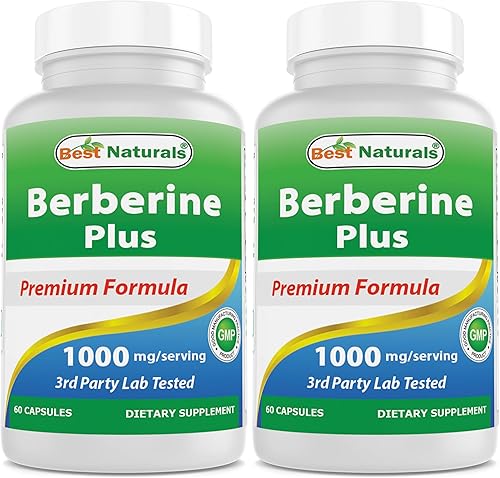 Miniatura 8 de Best Naturals Berberina Plus 1000 mg por porción, (sin OGM), 60 cápsulas  Contiene berberina HCL 1000 mg, vitamina C 120 mg y gluconato de zinc 30 mg
