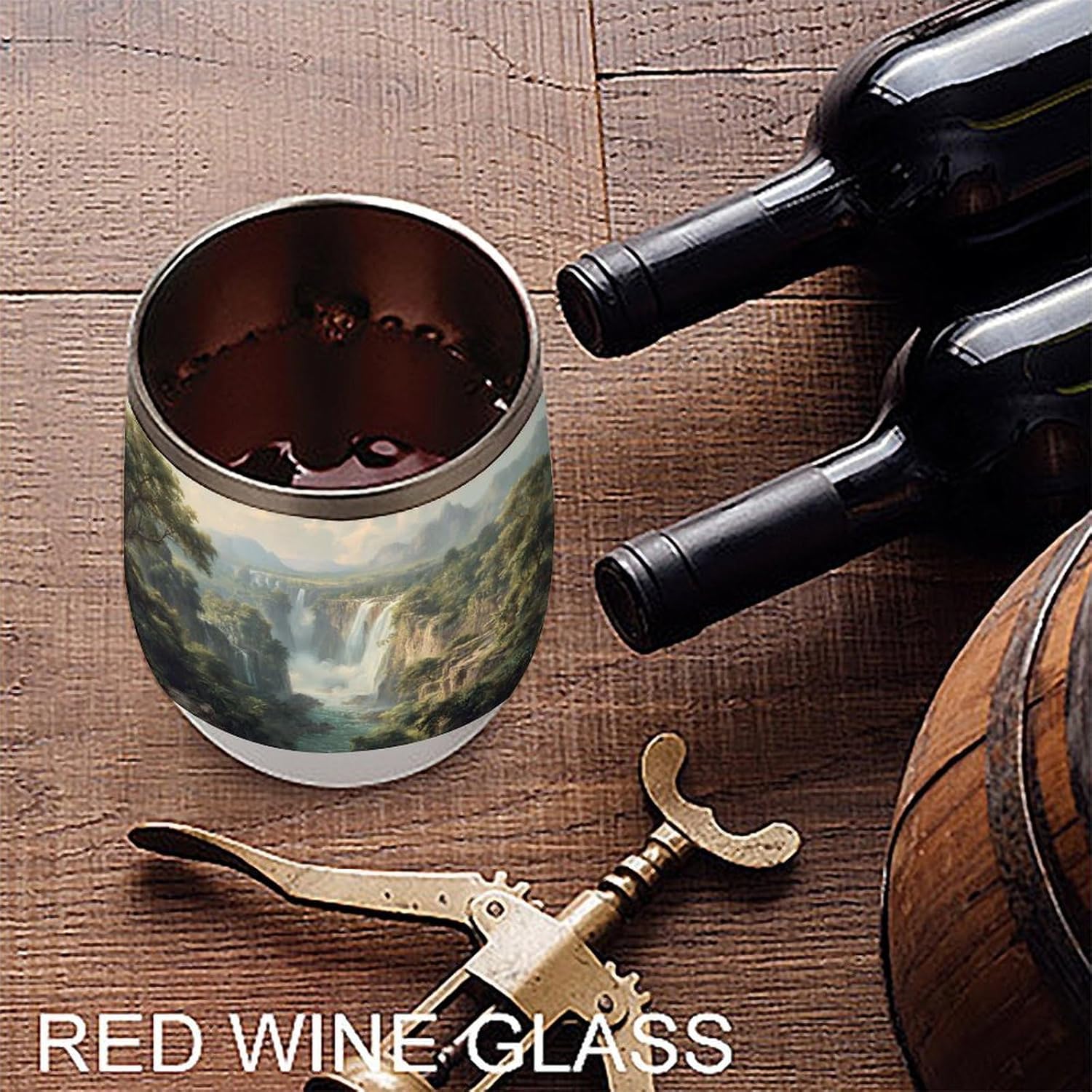 Victoria Falls Stainless Steel Eggshell Cup Tumbler with Lid Insulated Coffee Cups for Travel