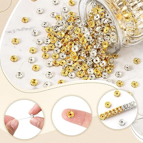 Vista 79 de Augshy 700 cuentas de letras blancas del alfabeto para hacer bricolaje (0.236 pulgadas)