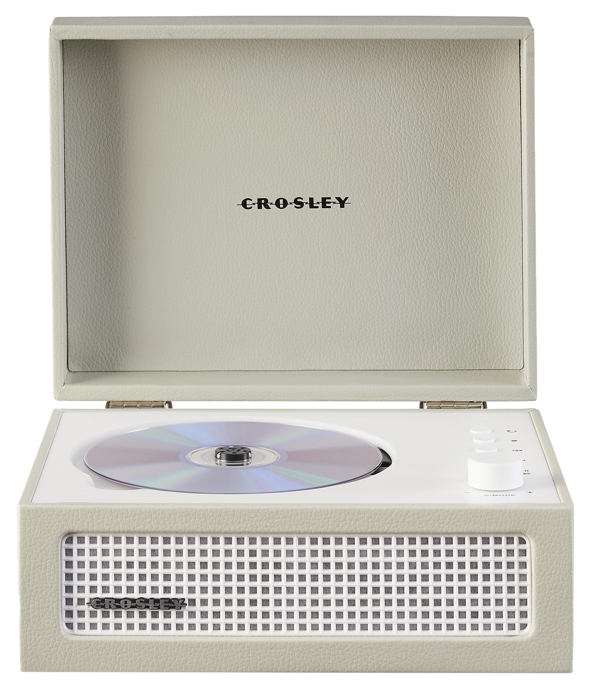 Crosley CR3517A-DU Voyager Retro Portable CD Player with Stereo Bluetooth Speakers and FM Radio, Dune