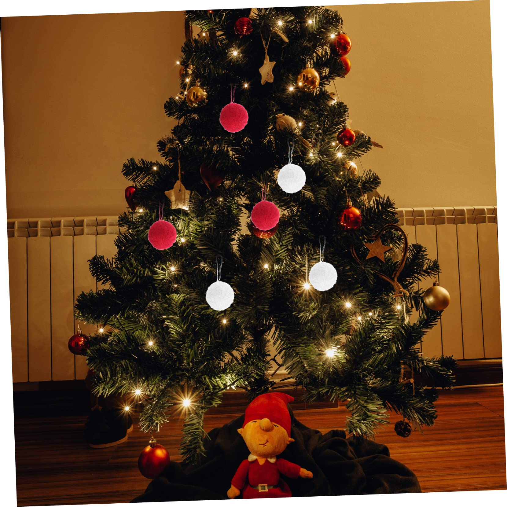 OUNONA 50stücke Teiliges Weihnachtsbaumkugeln Dekorative Weihnachtsornamente Für Festliche Feiern Und Partys Einzigartiger Christbaumschmuck