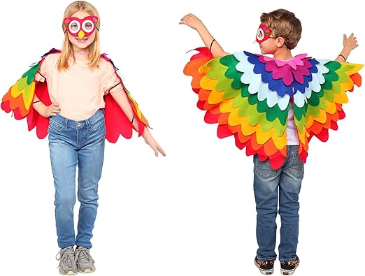 Dress Up America Parrot Costume - Cute, Fun, Flying Parrot Costume for Kids