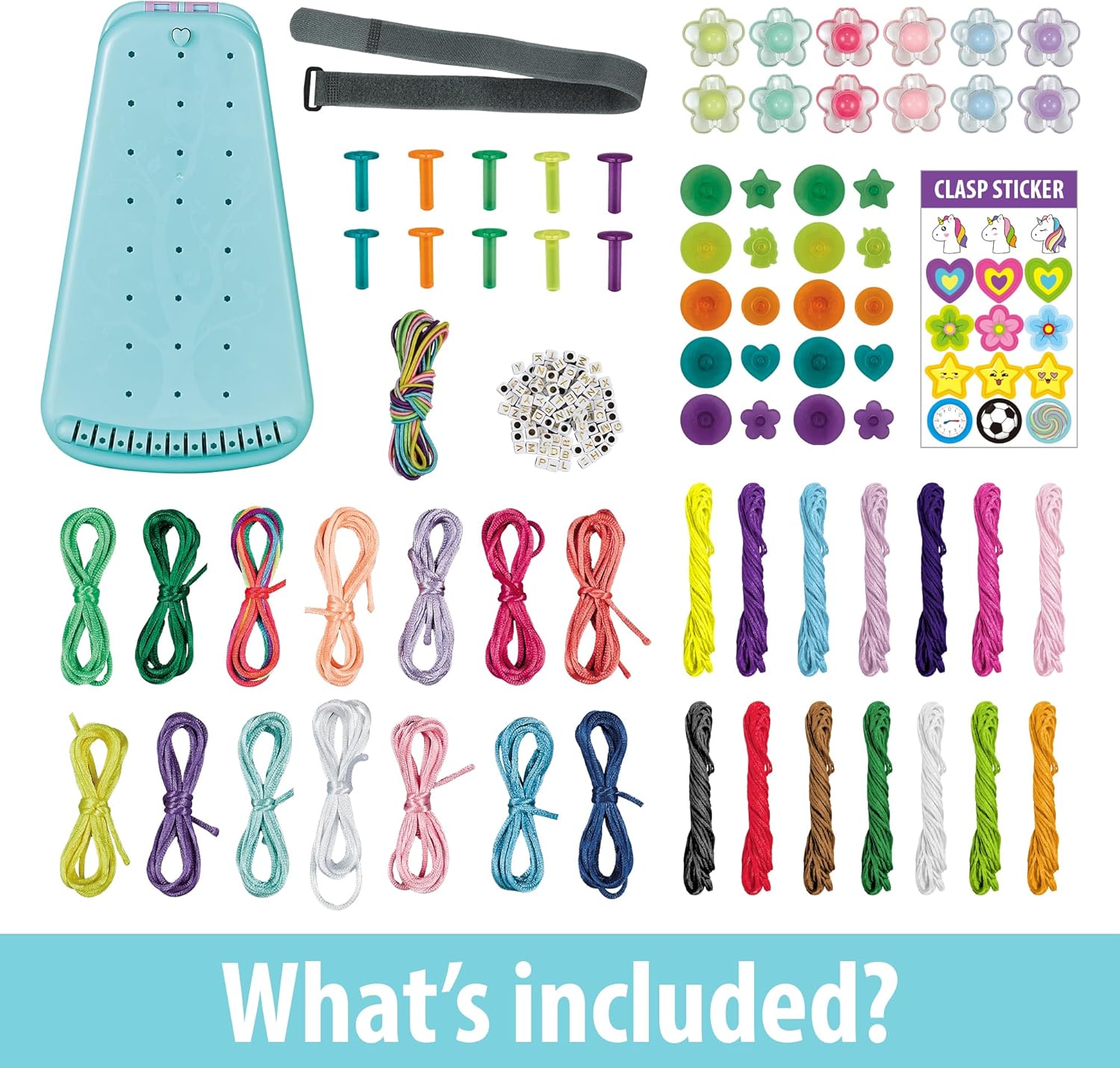 Yolscue Friendship Bracelet Making Kit for Girls,Bracelet Kit Toys,Arts and Crafts for Kids Age 7-12,Best Birthday Gifts Ideas for Ages 7,8,9,10,11,12 Year Old,Kids Bracelet String Toys Set (Blue) - Image 3