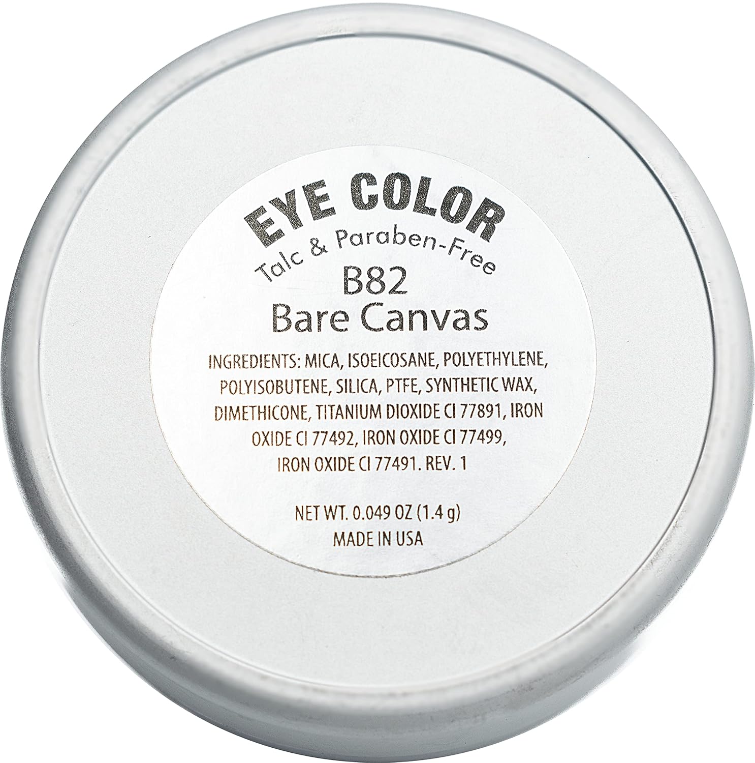 Bare Canvas Beige Neutral Naked Bare Matte Pressed Powder Single Vegan Eyeshadow; Talc, Paraben & Cruelty Free - Image 3