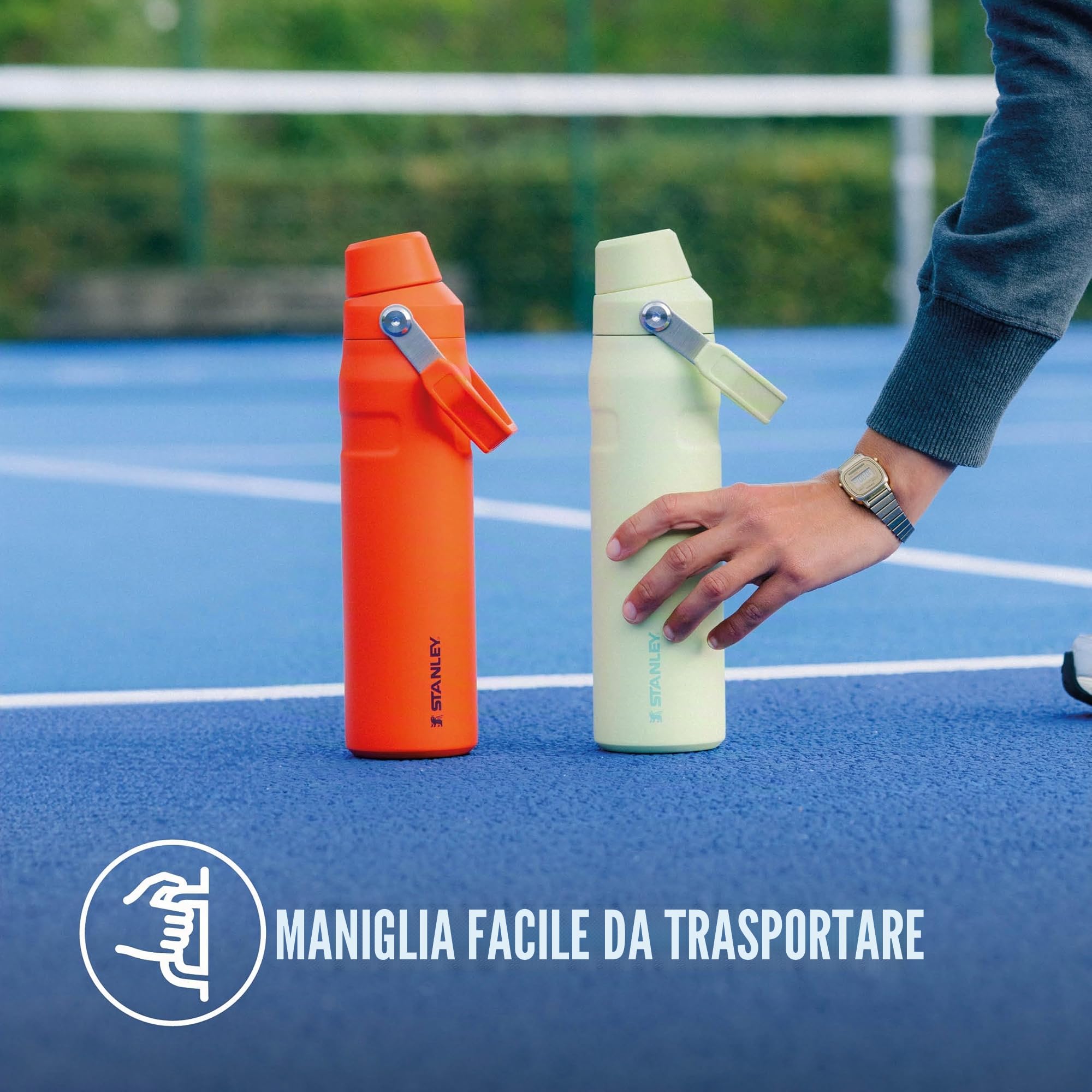STANLEY 1913 Aerolight Iceflow Fast Flow Borraccia Palestra 0.6L - Citron | Freddo Per 10 Ore - Coperchio A Flusso Rapido - Bottiglia Termos E Leggere - Lavabile In Lavastoviglie - Senza BPA
