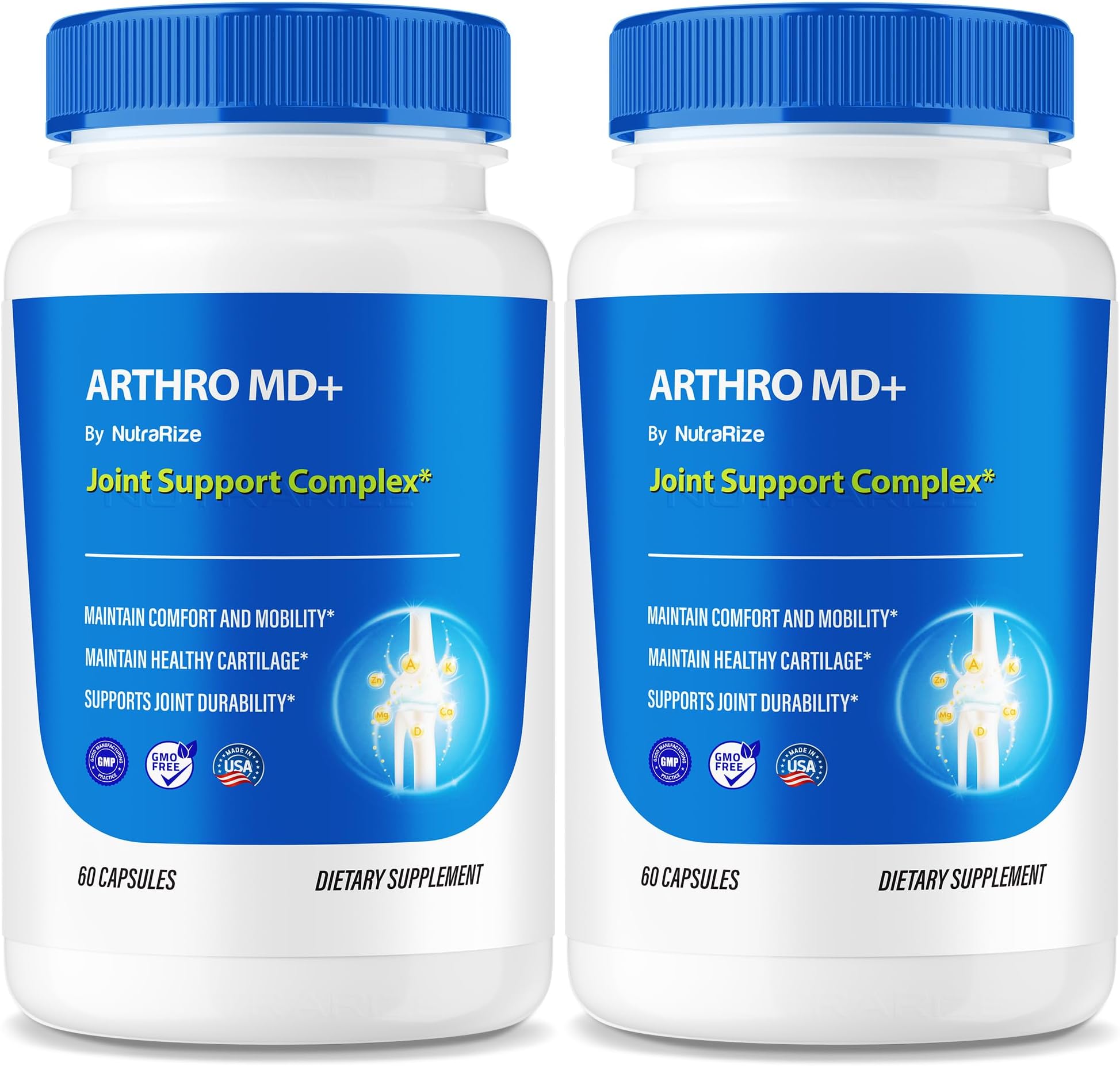 (2 Pack) Arthro MD+ Capsules, Official Arthro MD Joint Support, All Natural Formula to Support Flexibility and Mobility, Premium Pills for Healthy Joints, Arthro M D Review (120 Capsules)