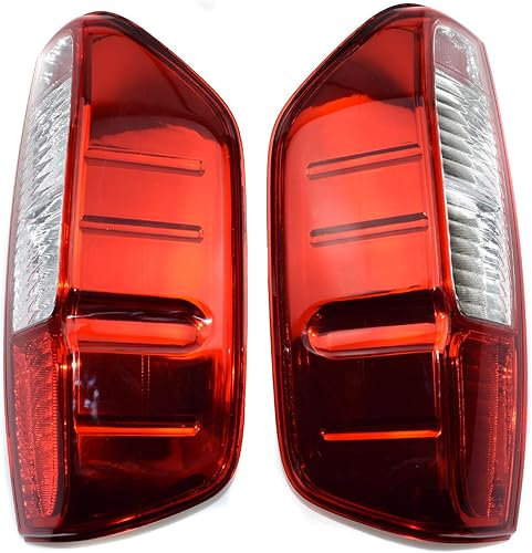 Cubierta de la lámpara de la luz trasera trasera izquierda y derecha trasera para Nissan D40 Navara Frontier Pickup 2005-2012