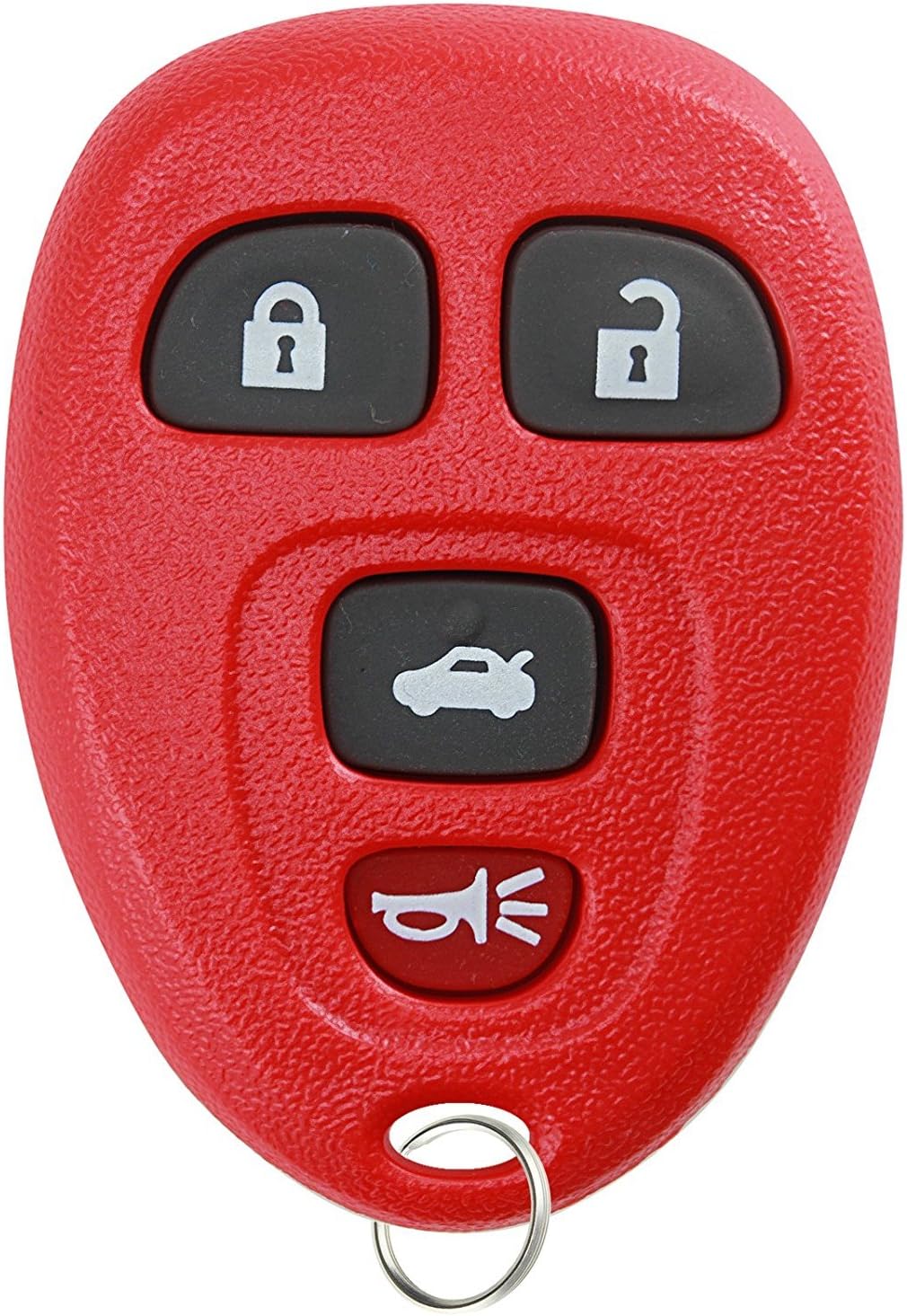 KeylessOption Keyless Entry Remote Control Car Key Fob Replacement for 15912859 Red