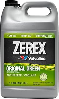 Zerex Original Green Low Silicate Concentrate Antifreeze/Coolant 1 GA, 128 Fl Oz (Pack of 1)