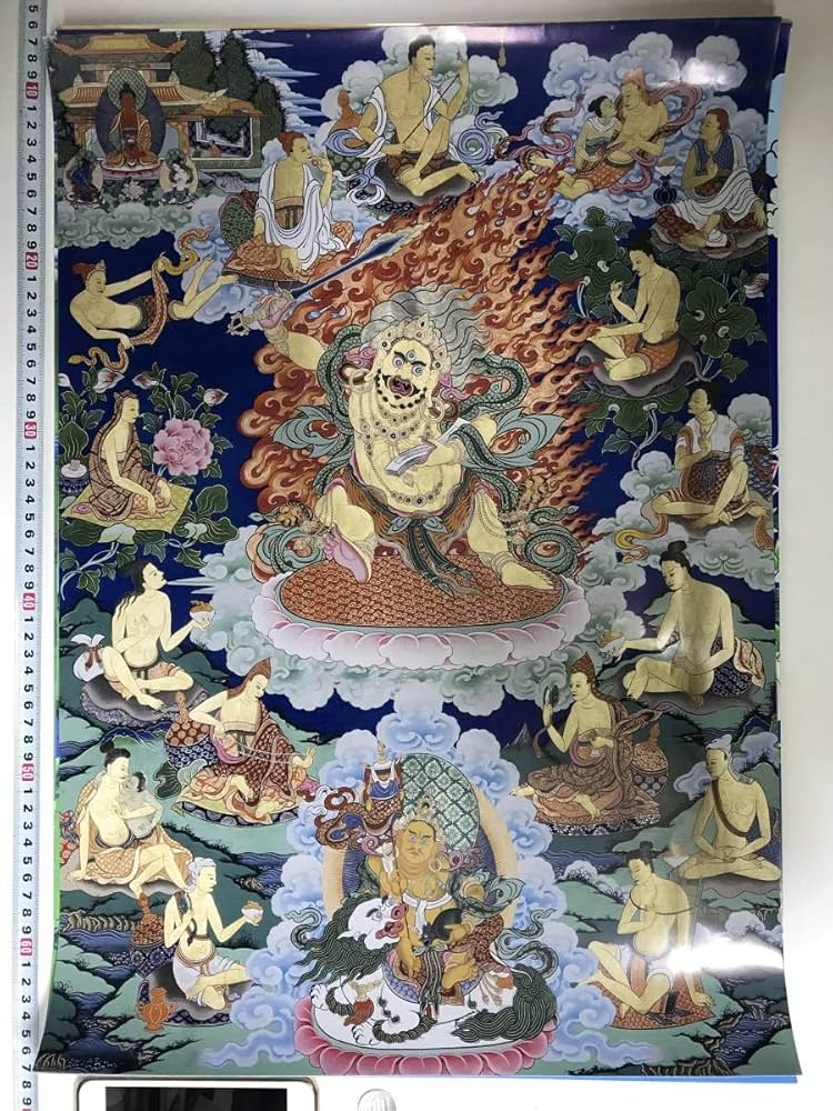 Amazon.co.jp: チベット仏教 曼荼羅 仏画 大判ポスター 572