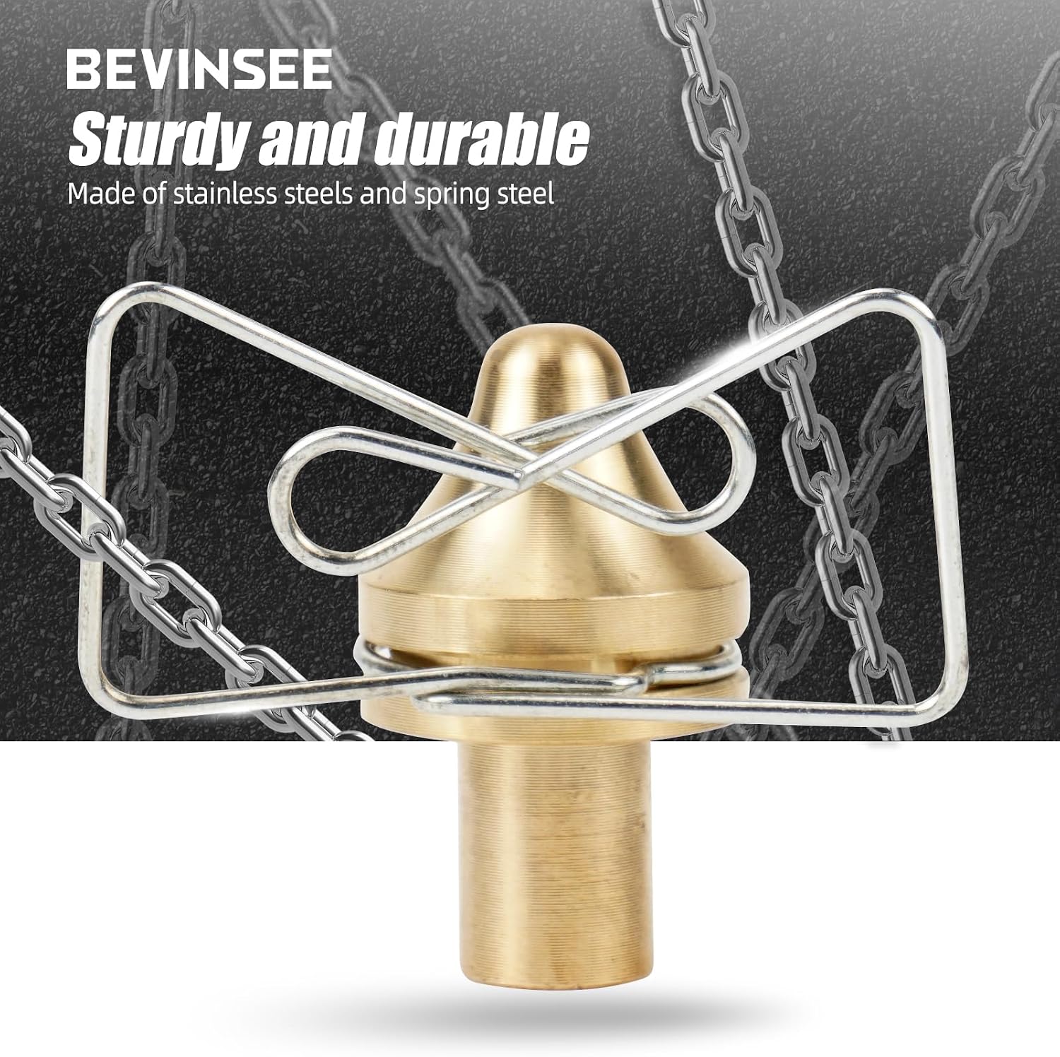 Bevinsee Racing Clutch Fork Pivot Ball Pin & Clutch Release Arm Spring Compatible with E46 E90 E92 323i 323ci 325i 325Xi 328i, Brass, See Fitment