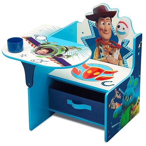 Miniatura 3 de Delta Children Escritorio con silla con compartimento de almacenamiento, DisneyPixar Toy Story 4 y escritorio con silla con compartimento de