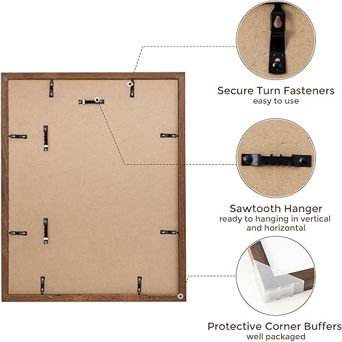 Miniatura 6 de Portarretratos de madera de roble de 11 x 17 pulgadas, marco de madera de 3, 11 x 17 pulgadas, marco de madera mate a 8 x 12, 11 x 17 pulgadas,