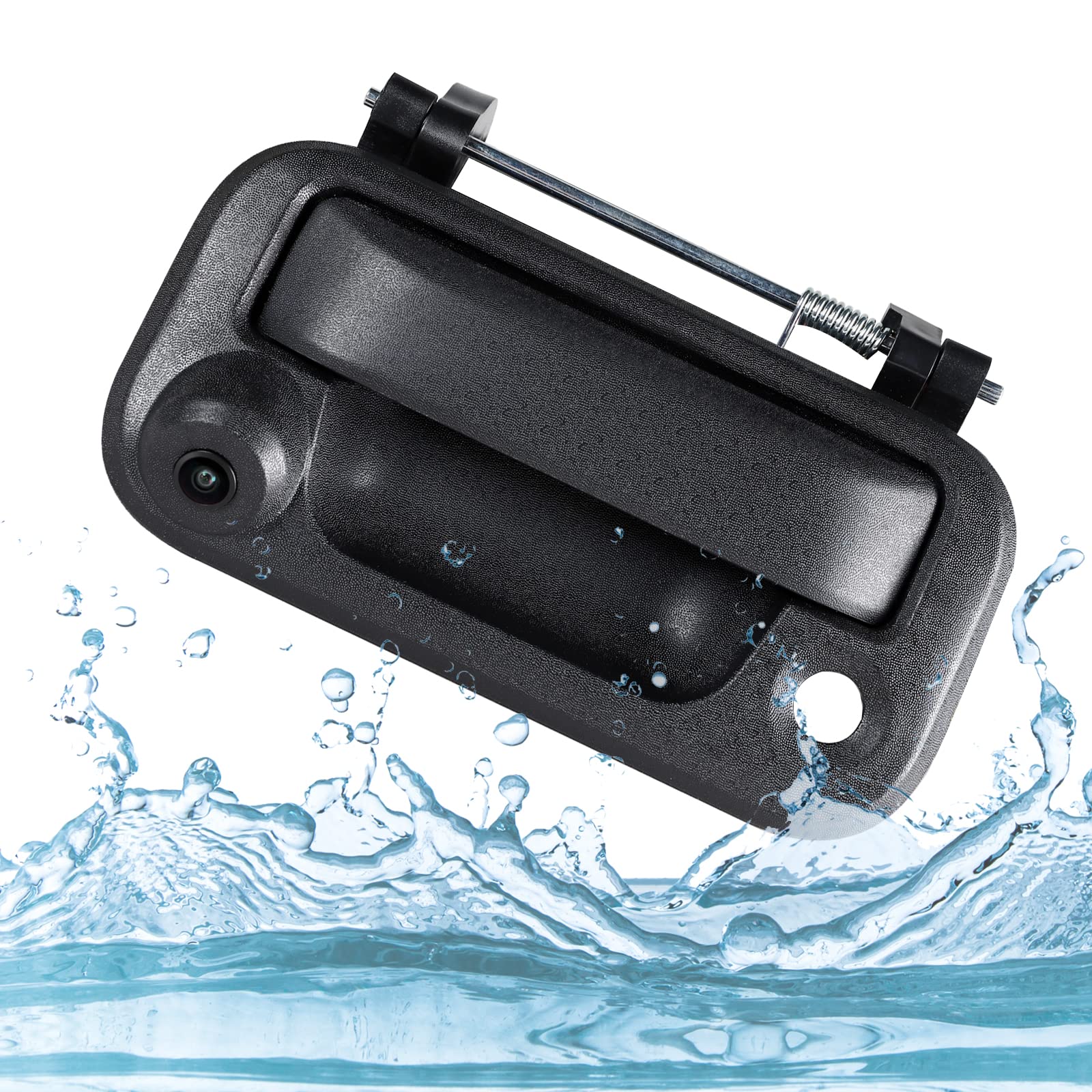 RED WOLF Tailgate Handle with Rear View Backup Camera Replacement for