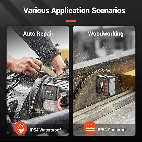 Miniatura 5 de Medidor de ángulo digital 3 en 1, nivelador láser electrónico, recargable, batería incorporada, caja de nivel digital