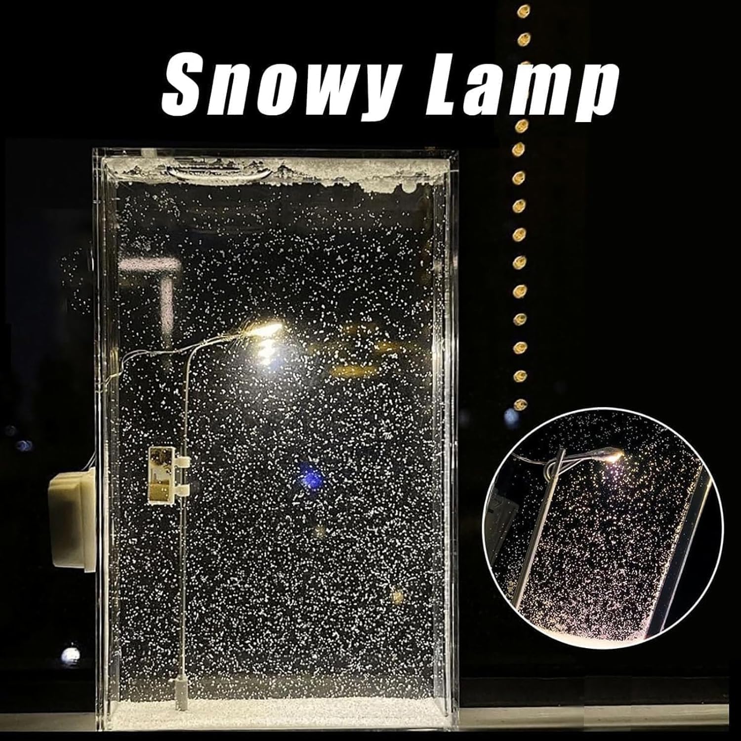 Lampada Notturna Snow Tales Con Paesaggio Innevato Fai Da Te – Luce Magica A Risparmio Energetico, Decorazione Invernale Per Camera E Regalo