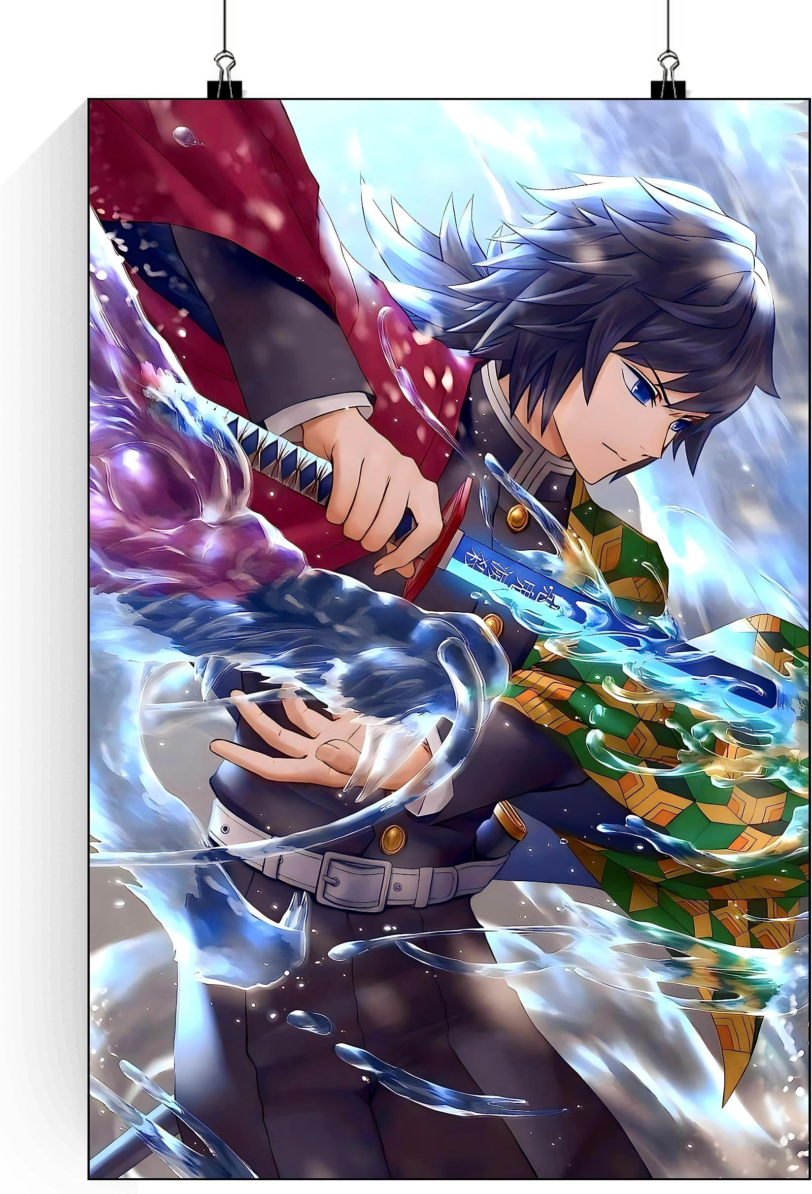 Times Comic Giyu Poster | Demon Slayer Giyu Tomioka Poster | Demon Slayer Water Hashira Giyu Tomioka Anime Posters | Giyu Wall Poster