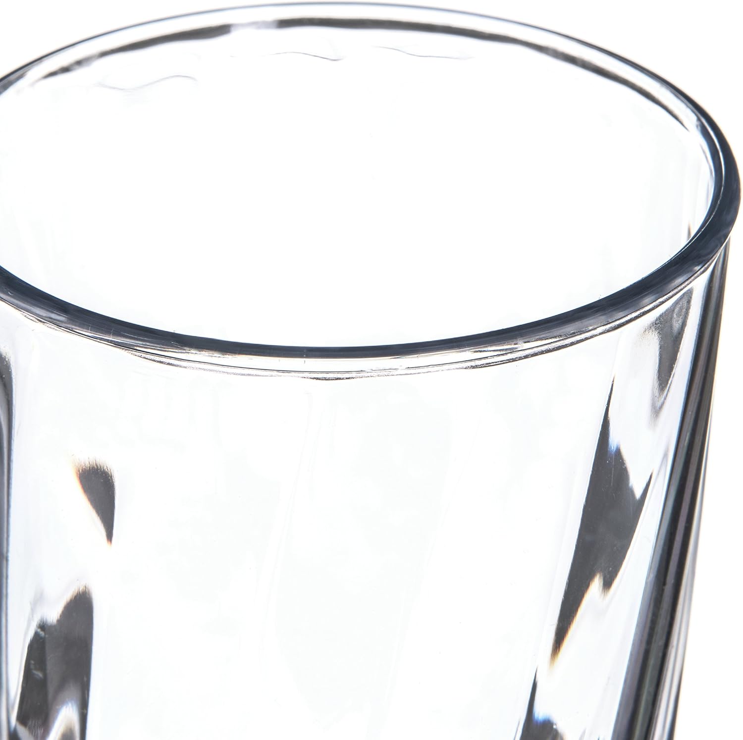 Carlisle FoodService Products Plastic Tumbler with Swirl Design for Home and Restaurant, Polycarbonate, 12 Ounces, Clear