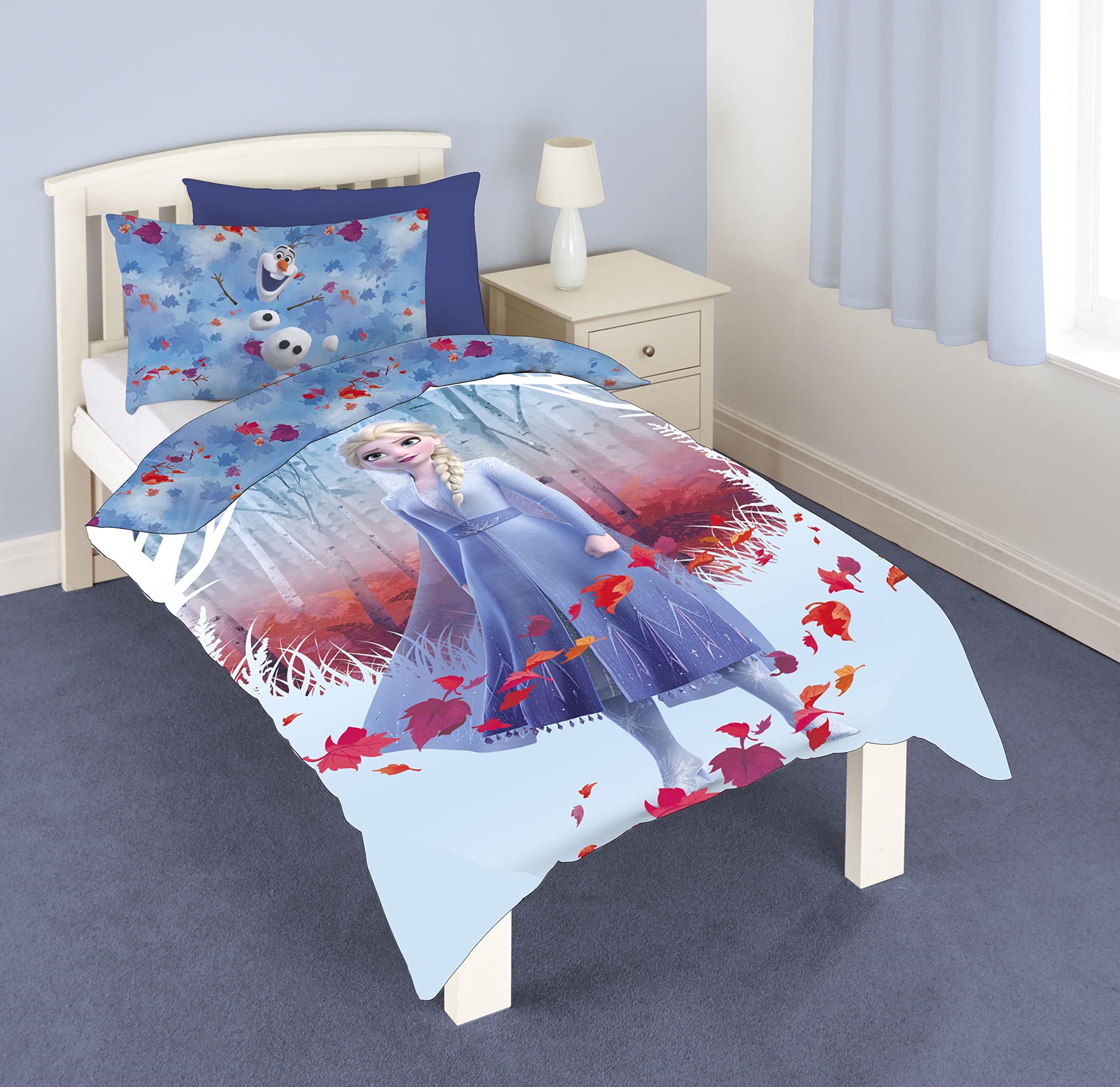 Frozen Disney Transparent' Single Duvet Set Repeat Print Design