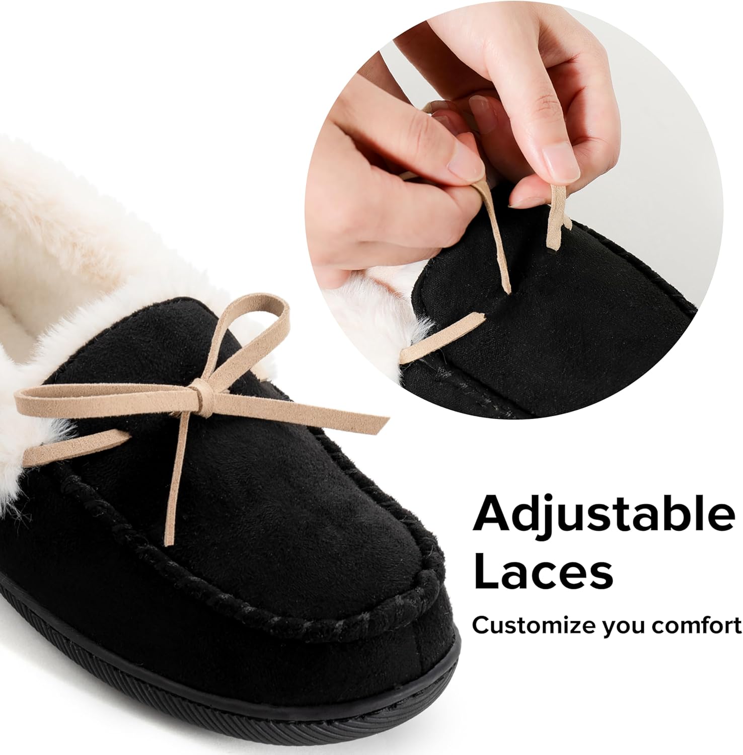 RockDove Women's Caroline Glittered Moccasin Slipper - Image 5